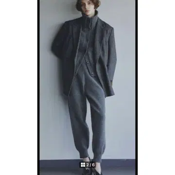 MIESROHE 서스테이너블 리사이클 울 니트 팬츠