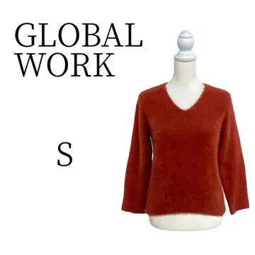 새상품급 GLOBAL WORK 레드 계열 긴팔 니트/스웨터 S