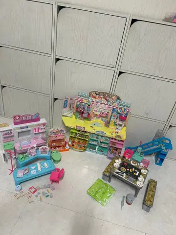 리카짱 쇼핑 파크, 리카짱 BBQ, 리카짱 병원 3종 세트입니다