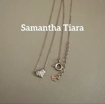 Samantha Tiara 목걸이 ST 각인 하트