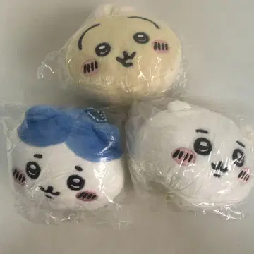 새상품 치이카와 (먼작귀) 몰랑몰랑 페이스 마스코트 3개 세트