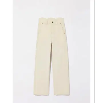 Eaphi WAVE DESIGN HIGH WAIST DENIM ivory