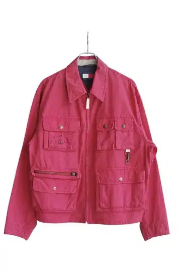 90s TOMMY HILFIGER 멀티 포켓 숏 블루종