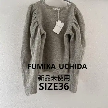 미사용 새상품 FUMIKA UCHIDA 퍼프 슬리브 탑 후미카우치다