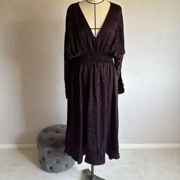 엘레강트한 다크 퍼플 롱 원피스 ZARA