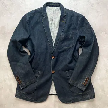 새상품급/3XL JEEP SPIRIT 데님 테일러드 자켓 우드 버튼