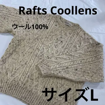 Rafts Coollens 케이블 니트 울 100% L #2805