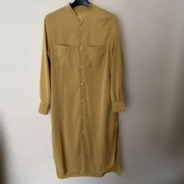 EDITION 머스타드 셔츠 원피스
