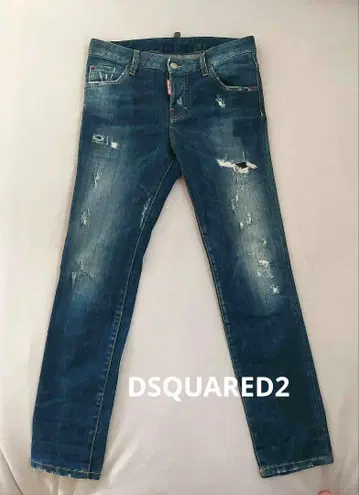 Dsquared2 데미지 가공 슬림핏 데님 38