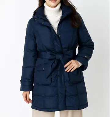 미사용 새상품 고급 A라인 다운 자켓 네이비 LL