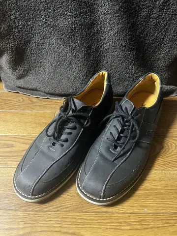 Nestor 블랙 가죽 캐주얼 슈즈
