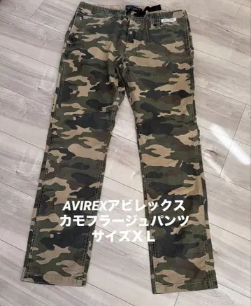 AVIEREX 카모플라쥬 카고 팬츠 사이즈 XL