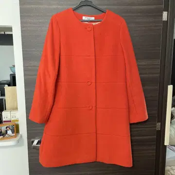 내추럴 뷰티 베이직 오렌지 롱 코트