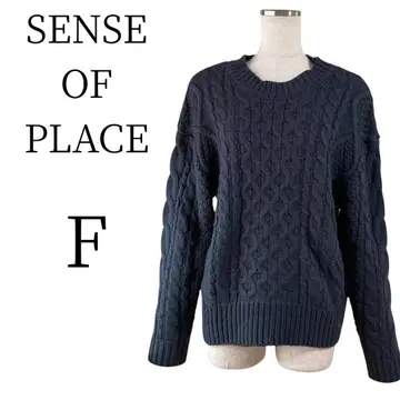 새상품급 SENSE OF PLACE 센스 오브 플레이스 긴팔 스웨터 F