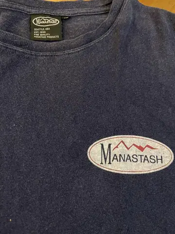 빅사이즈 헴프 MANASTASH 네이비 T셔츠 XL