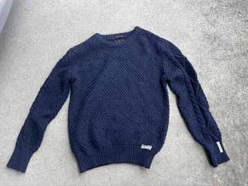 SCOTCH & SODA 네이비 케이블 짜임 스웨터