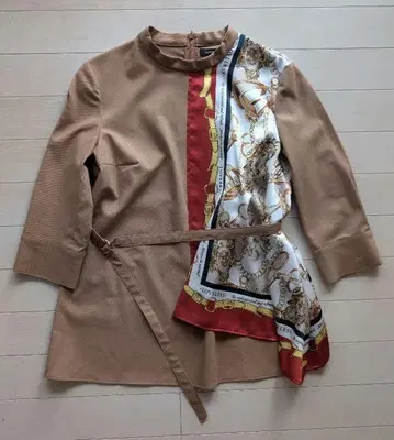 Loveless 스카프 프린트 상의 34