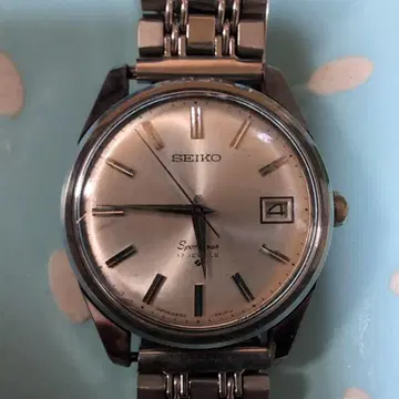 SEIKO Sportsman 수동 와인딩 시계 실버
