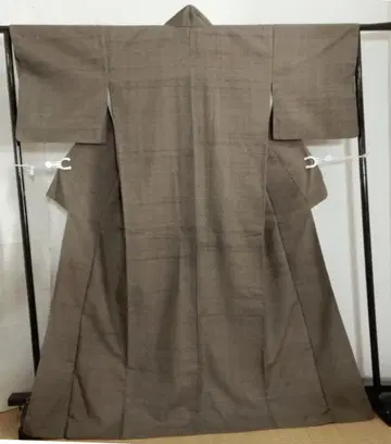순수 실크 마바타 생 이중 기모노 일본 이름 생벽색 수직 초목 염색