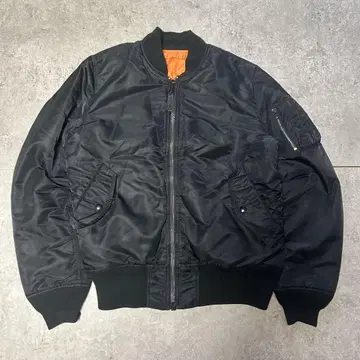 알파인더스트리 MA-1 BLACK flight jacket