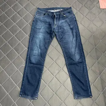 다크 블루 스트레이트 레그 데님 32인치