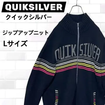 [컨디션 최상] QUIKSILVER 퀵실버 90's 풀 집업 니트 L