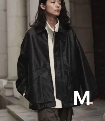 블랙 M 사이즈 가죽 자켓