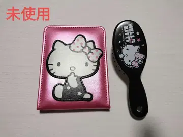 미사용 헬로키티 접이식 거울 빗 산리오
