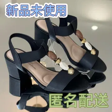 MODARE 블랙 힐 샌들 22.5cm 미사용 새상품 LINDA