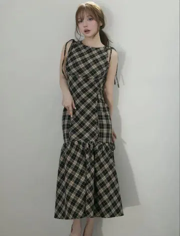 ANDMARY Grenda ribbon long dress Ssize