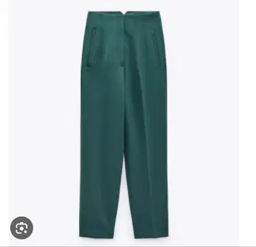 ZARA 하이웨스트 팬츠 그린