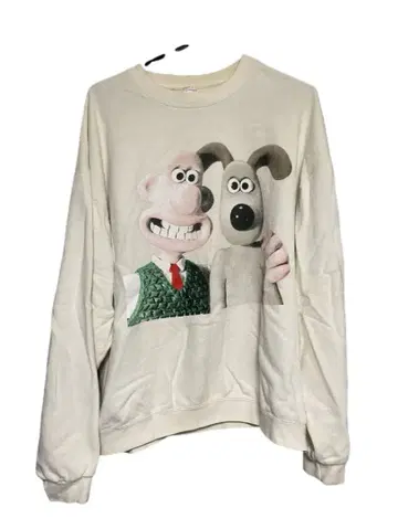 90s 월레스와 그루밋 Wallace Gromit 맨투맨 빈티지