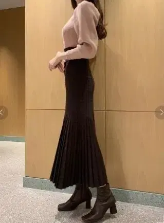snidel 스위칭 체크 스커트