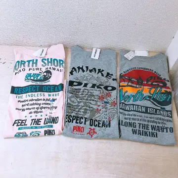 택 포함 피코 PIKO T셔츠 3장 세트 LL 사이즈 서핑 로고 T