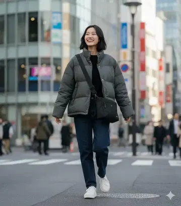 쉽스 에니 숏 다운 자켓 여성용