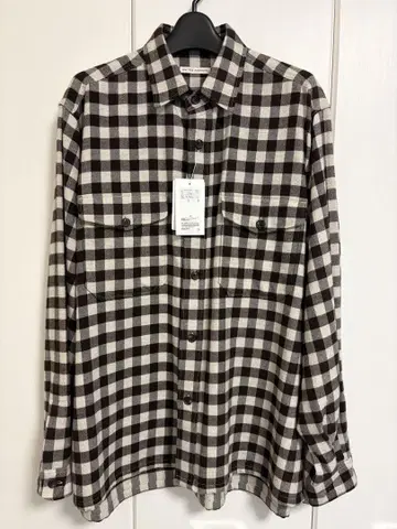 UNITED ARROWS 긴팔 셔츠 플란넬 셔츠 브라운 갈색 가을/겨울