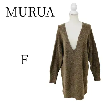 새상품급 MURUA 무루아 브라운 긴팔 니트/스웨터 FREE SIZE