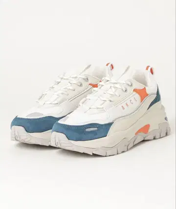 AKIII CLASSIC 통굽 스니커즈 화이트/블루 24.0cm