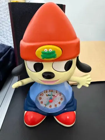 [작동 확인 완료] 리듬 시계 공업 파라파라 래퍼 알람 시계 당시 물품