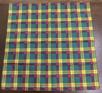 이세탄 타탄 맥밀란 체크 무늬 보자개 약 67cm x 67cm