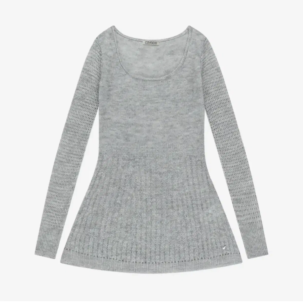 韓国 コイセイオ COYSEIO SOFT BELL KNIT ワンピース COYSEIO Soft Bell Knit Light Grey #코이세이오,#소프트벨니트,#니트