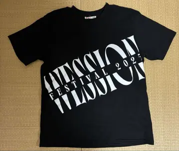 WESSION 페스티벌 2025 티셔츠 블랙