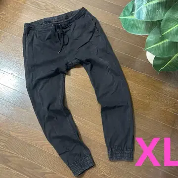레어 XL 몽키타임 조거 팬츠 유나이티드 애로우즈 블랙 슬림