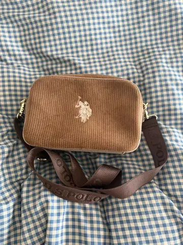 U.S. POLO ASSN. 코듀로이 숄더백