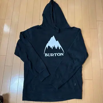 BURTON 후드 부착 후드티 블랙 보드 의류