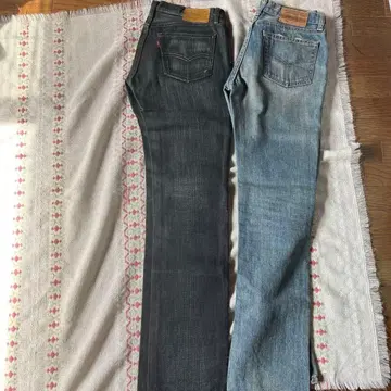Levi's 블랙 블루 데님 2세트 502 외