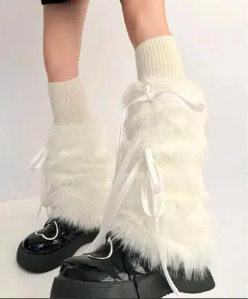 sevens 리본 포함 퍼 레그 워머 3개