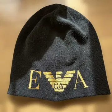 EMPORIO ARMANI 블랙 니트 모자 L 사이즈