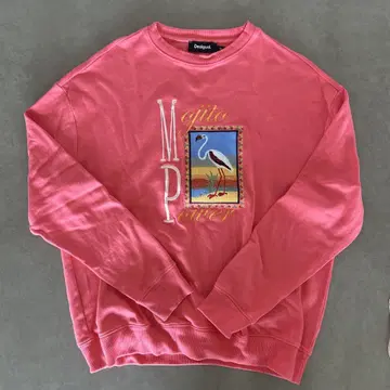 미사용 새상품 Desigual 핑크 맨투맨 M