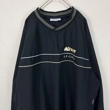 USA 구제 의류 jammin army 밀리터리 나일론 풀오버 자수 블랙